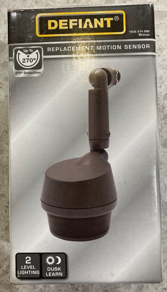 Defiant 270 Deg 1-Head Dusk to Dawn Security Flood Light Sensor - Bronze - Image 1 of 1