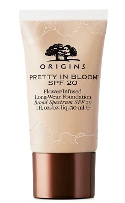 ORIGINS PRETTY IN BLOOM SPF20 LONG WEAR FOUNDATION Shade 100 VERY LIGHT COOL - Image 1 of 4