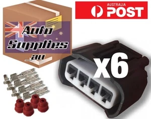 Coil Plug Connector Set of 6 suits Toyota Coil Pack Yaris Corolla Echo 3SGE - Picture 1 of 2
