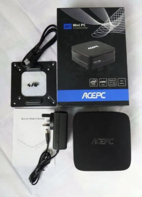 AK1 Mini PC 4GB RAM 64GB ROM Windows 10 Intel Celeron J3455 QuadCore + 1TB HD - Image 1 of 4