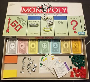 Parker Brothers Hasbro Monopoly 1996 juego de mesa comercio de propiedades inmobiliarias - Imagen 1 de 6