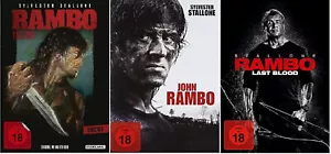 RAMBO Teil 1 2 3 4 5 First Blood DER AUFTRAG John Rambo LAST BLOOD DVD Stallone - Bild 1 von 1