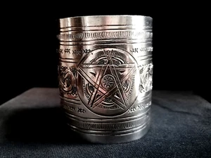 SPETTACOLARE ANTICO BRACCIALE BERBERO A POLSINO IN ARGENTO FINEMENTE CESELLATO. - Foto 1 di 24