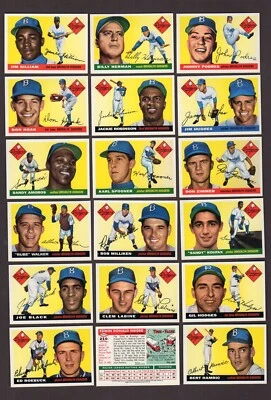 Juego completo de equipo Brooklyn Dodgers 1955 ~ TODAS LAS 30 cartas | 1995 Topps Archives Foto 1 de 2