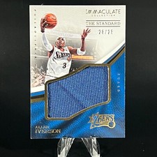 Allen Iverson 2016-17 Panini Immaculate The Standard Jersey 28/28 SSP RARE!!