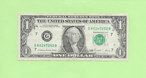 N1S .. 1988  $1  G 6014 7252 B ... 1988 $1  G-B            FRN - Picture 1 of 2