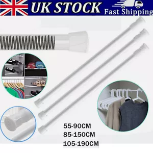 Extendable Spring Rods Loaded Telescopic Net Voile Tension Curtain Rail Pole Net - Picture 1 of 15