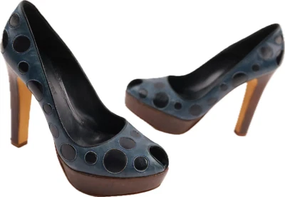 Tacones de plataforma Alexander McQueen a lunares para mujer talla 38 1/2 EUR / 8,5 EE. UU. Foto 1 de 4