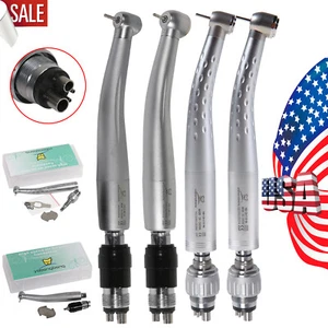 1-5 YABANGBANG Dental High Speed Handpiece + 4 Hole Quick Coupler 360° / Rotor - Picture 1 of 33