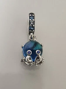 AUTHENTISCHER PANDORA MURANO GLAS NIEDLICHER OCTOPUS ANHÄNGER CHARM #791694C01 - Bild 1 von 3