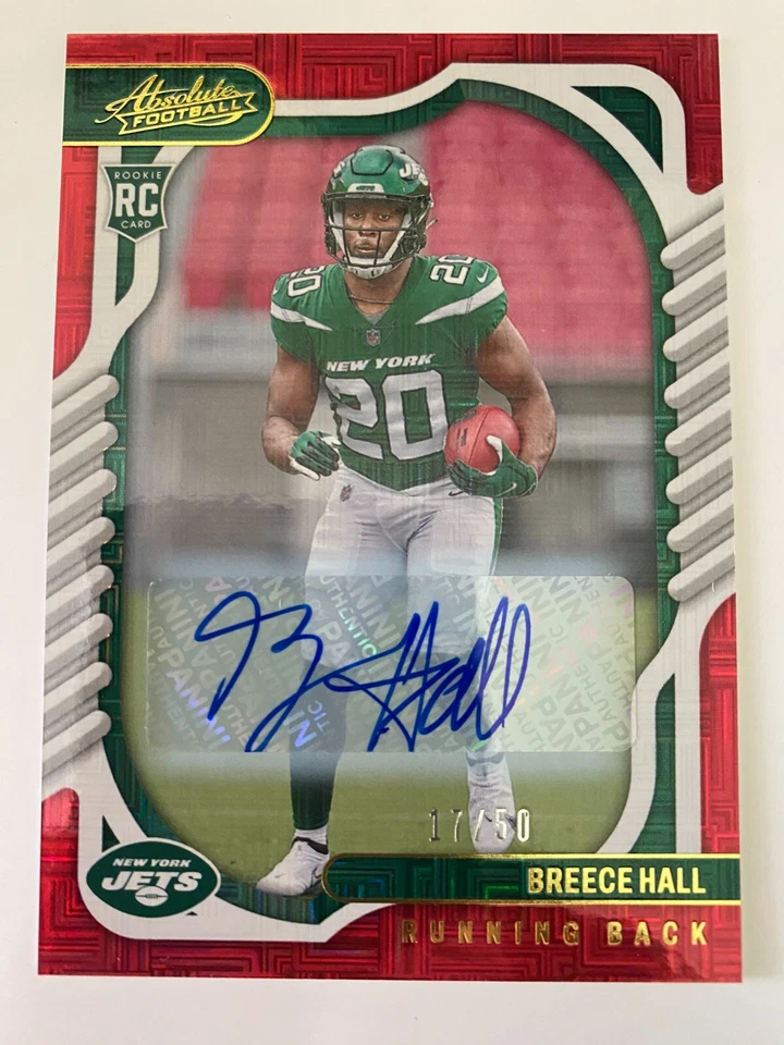 2022 Panini Absolute - Rookies Red Signatures #114 Breece Hall /50  - Image 1 of 4