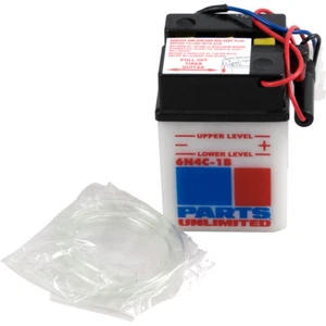 Parts Unlimited 6V Conventional Battery #6N4C-1B (R6N4C-1B) - Picture 1 of 3