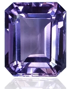 🟣 Purple Amethyst Natural Emerald Cut 12x10mm 🟣 - Picture 1 of 11