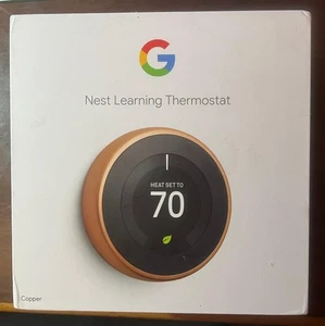 NEW SEALED Google Nest Learning Thermostat - Copper Color A0013 / T3021US - Picture 1 of 3