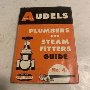 Vintage 1960 Modern Audels Plumbers & Steam Fitters Guide Hardcover Book. B13 - Picture 1 of 5