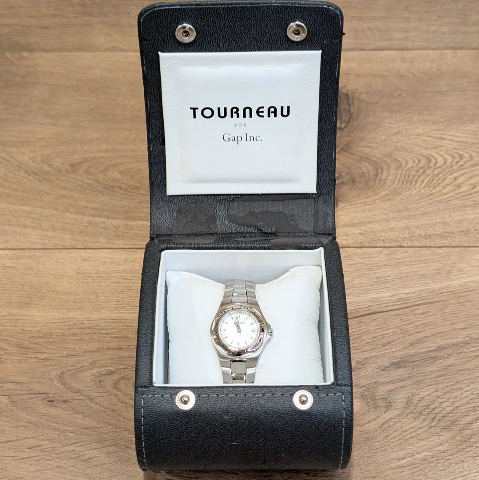 Tourneau Women's Watch Stainless Round Gap Inc Exclusive New Battery Works - Image 1 of 4