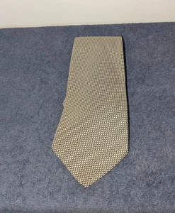 Ralph Lauren Purple Label Silk Tie Beige Geometric Necktie Made In USA - Picture 1 of 13