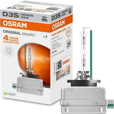 Genuine Osram 66340 Xenarc 35W D3S PK32D-5 4600K HID Xenon Clear, Silver  - Image 1 of 4