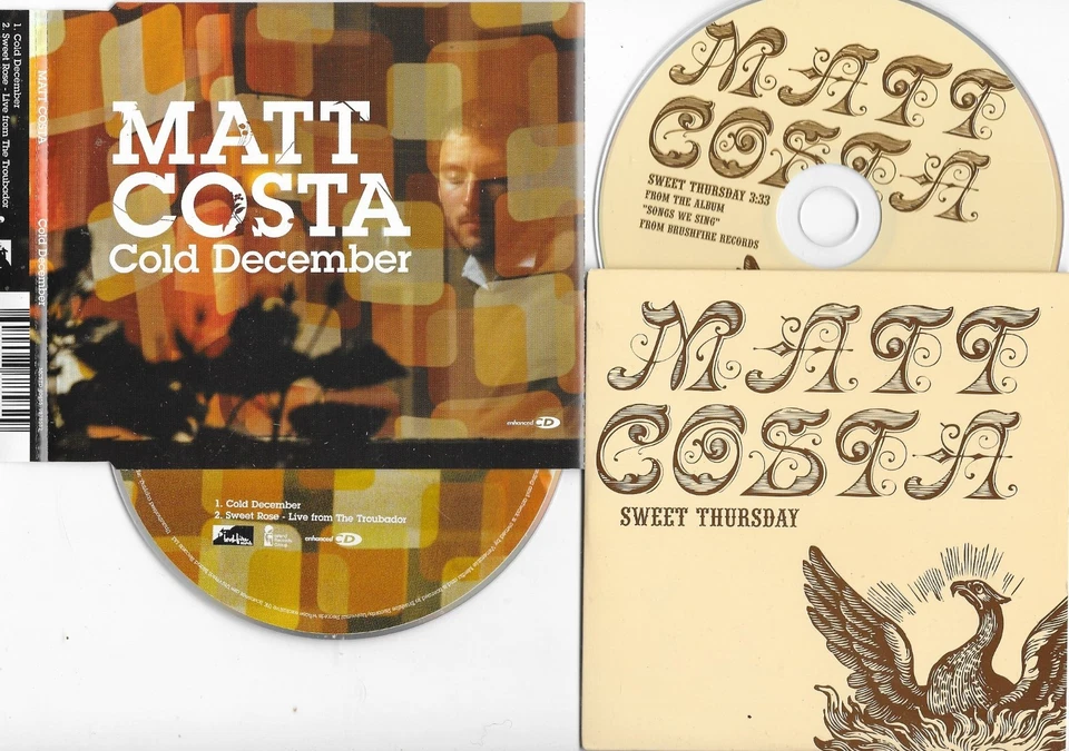 2 x MATT COSTA - sweet thursday  + cold december CD s - Bild 1 von 1
