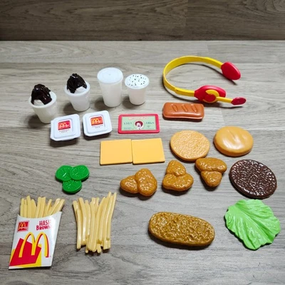 Vintage 1997 McDonald's Cheeseburger Happy Meal Food Set - Image 1 of 4