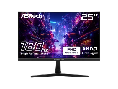 ASRock Phantom Gaming Monitor 24.5" 180 Hz IPS FHD FreeSync (AMD Adaptive Sync) - Image 1 of 4