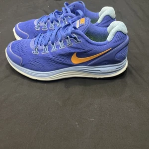 Nike Lunarglide 4 Damen blau/orange Walking Laufschuhe Turnschuhe Größe 8,5 - Bild 1 von 12