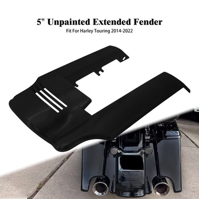 5" Rear Fender Extension Filler Unpainted Stretched For Harley Touring Road King - Image 1 of 4