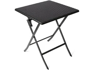 Gartentisch 13006, HDPE, Rattanoptik, quadratisch, 61,5 x 61,5 x 73 cm - B - Bild 1 von 5