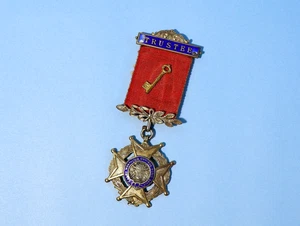 1930 SILVER Carl Hasselgren RAOB Masonic Trustee Jewel A. E. Hawkins a/f #SJ5 - Picture 1 of 10