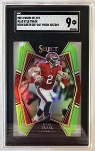 2021 Panini Select #163 Kyle Trask Neon Green Die-Cut Prizm 235/349 SGC 9 MT - Bild 1 von 3