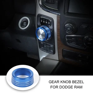 Interior Gear Shift Knob Trim Ring for Dodge Ram 1500 2013-2017 Blue Accessories - Picture 1 of 6