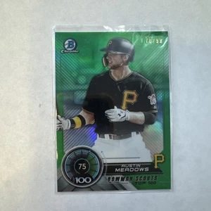 Bowman Scouts Top 100 2018 Austin Meadows #BTP-75 Green Refractor... - Imagen 1 de 2