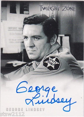 TWILIGHT ZONE SERIES 3 SHADOWS & SUBSTANCE A65 GEORGE LINDSEY AUTOGRAPH d. 2012 - Image 1 of 2