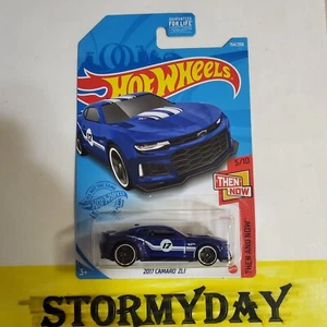HOT WHEELS CAMARO 2017 ZL1 THEN and NOW 5/10 154/250 blue color - Bild 1 von 3