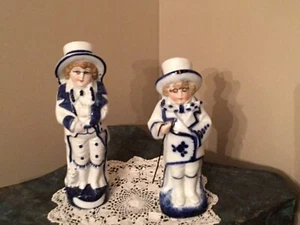 Pair German Porcelain Figurines Bespectacled Boys Heubach Era - Bild 1 von 12