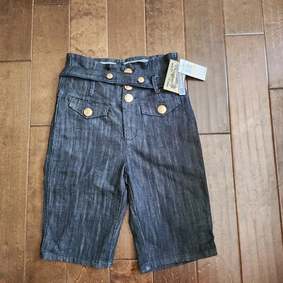 Винтажный Rocawear женщин выветренный кнопка ремень джинсовые шорты - новый с Ярлыками - размер 7 - Изображение 1 из 4