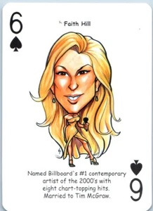 Tarjeta coleccionable de Faith Hill para jugar las leyendas originales de la música country - Imagen 1 de 2