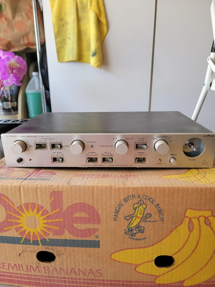 Preamplificador Luxman C120A MkII (falta perilla de volumen) 220V modelo japonés Foto 1 de 4