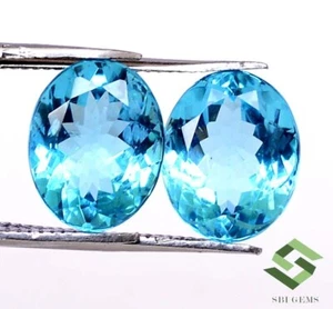10x8mm,11x9mm Zertifiziert Natur Apatit Oval Schnitt Paare Lose Edelsteine - Bild 1 von 9