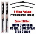 Wipers 2-Pack fit 2013+ BMW 650i Gran Coupe &amp; 650i xDrive Gran Coupe 19260/170