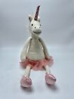 Jellycat Dancing Darcey Ballerina Unicorn 14 Inch Stuffed Plush Animal Pink Tutu