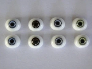 Oval Glass Paperweight Doll Eyes 10 mm for Antique,repro, Modern or Reborn dolls - Picture 1 of 1