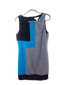 nwt white house-black market sz.6, multi color sleeveless shift dress - Picture 1 of 6