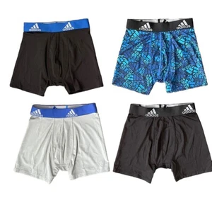 Set of 4 adidas Boy's Boxer Briefs Size S 6-8 Athletic Underwear - Picture 1 of 6
