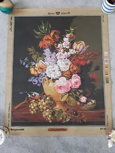 Extra Large Royal Paris Tapestry Canvas Floral C. Van. Spaendonck - Picture 1 of 5