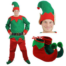 Disfraz De Elfo Para Hombres Adultos Navidad Santas Pequeño Ayudante Navidad Traje Vestido de fantasía