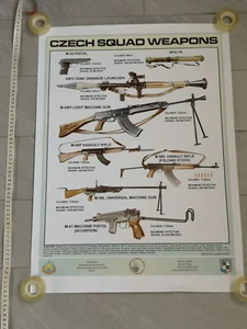 Plakat NATO US Poster Schulungsplakat Czech Squad Weapons - Picture 1 of 1