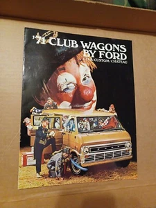 1971 FORD "CLUB WAGONS" Van Truck Dealer Showroom Sales Brochure - Picture 1 of 1