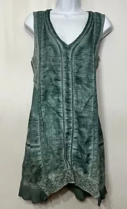 Soft Surroundings Tye Dye Kleid Distressed Fee Whimsigoth Festival ärmellos - Bild 1 von 7