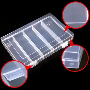 Rectangle Clear Coins Holder Container Storage Case Box for 25-30mm Coin Holder - Picture 1 of 5